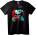 NOONEBRAND Тениска Череп Дим Изкуство - S, Black
