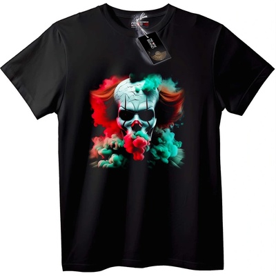 NOONEBRAND Тениска Череп Дим Изкуство - S, Black