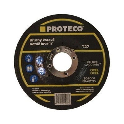 Proteco Kotouč brusný 125 x 6.4 x 22.2 mm 10.20-B-125-64 – Zboží Mobilmania