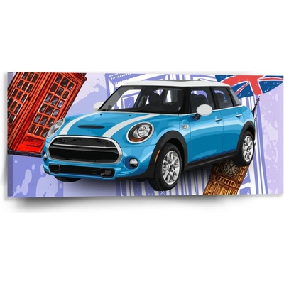 Sablio Obraz Mini sedan Londýn - 110x50 cm