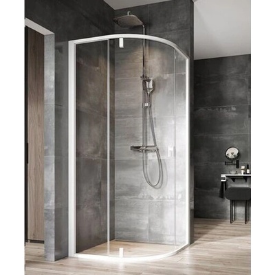 Ravak Nexty čtvrtkruhový sprchový kout NSKK3, 87-89,5x87-89,5x195 cm, bílá, sklo transparent 3O677101Z1