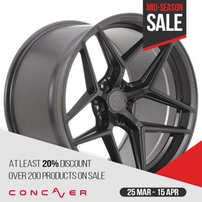 CONCAVER CVR2 10,5x19 BLANK ET20-57 matt black