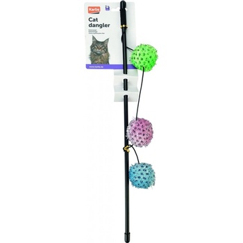 Karlie Škádlítko se třemi chlupatými míčky, rolničkou a catnipem 50cm