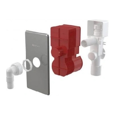 Alcadrain Sifón práčkový podomietkový s privzdušnením, nerez DN40 a DN50 APS3P -