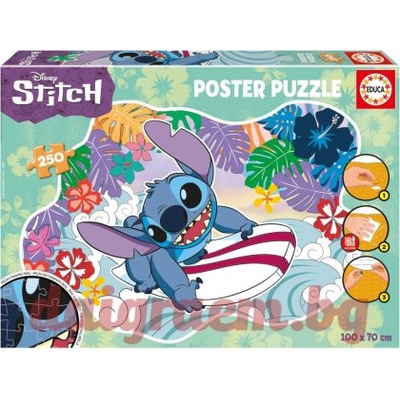 Educa Пъзел постер EDUCA 19963 - 250 части - Стич, Stitch (EDU19963)