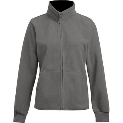 Promodoro dámská dvojitá fleecová mikina E7985 Light Grey -Solid