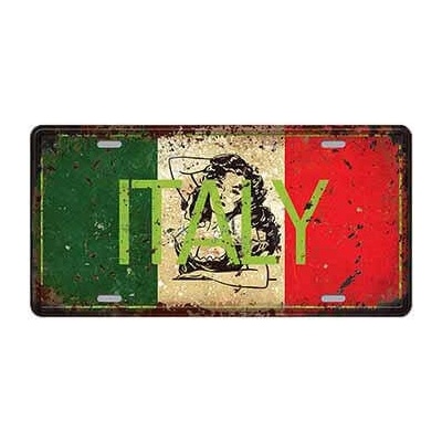 Ceduľa značka vlajka Italy