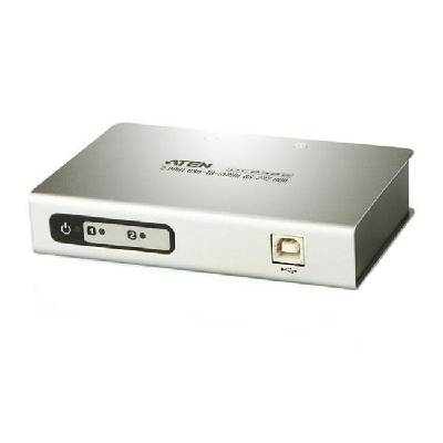 2-портов хъб aten aten uc2322, usb към rs-232 (aten-uc2322-at)