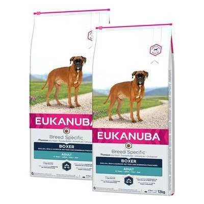 Eukanuba Adult Breeds Specific Boxer Chicken 2 x 12 kg