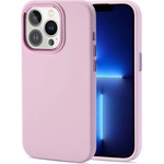 Tech-Protect Луксозен Силиконов Калъф за iPhone 14 Pro Max, Tech-Protect Liquid Soft Case, Розов (9589046925580)