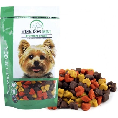 FINE DOG MINI Srdiečka MINI Soft MIX 100 g