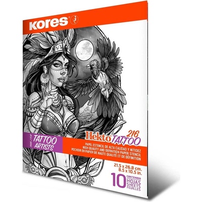 Kores Tetovací papír 10 listů – Zboží Dáma