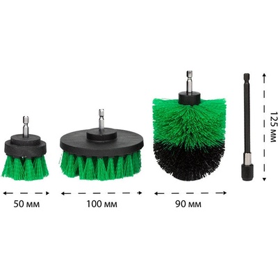 Nextool КОМПЛЕКТ ЧЕТКИ ЗА ПОЧИСТВАНЕ 4 БРОЯ nextool mbs-40 (3800234200958)