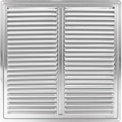 Haco Revizní dvířka kovová s tlačným zámkem 200 x 200 mm bílá