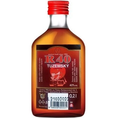 Prelika Tuzemský R40 40% 0,2 l (čistá fľaša)