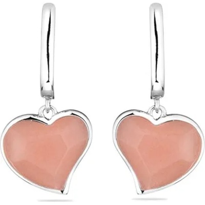 Swan Сребърни обици с розов корал GL1657E Swan