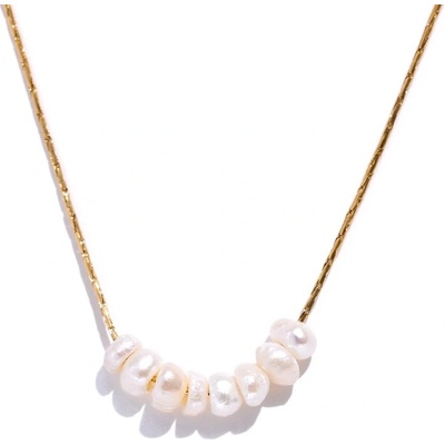 Grace Jewellery Ocelový náhrdelník NH-10-2102A Zlatá