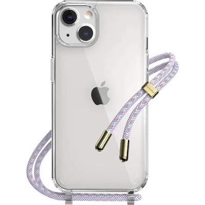 SwitchEasy Play Lanyard Angel Case - хибриден удароустойчив кейс с връзка за носене за iPhone 13 (прозрачен)