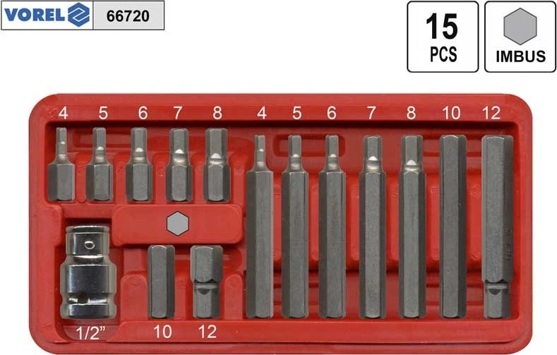 sada Bitů HEX 15 ks