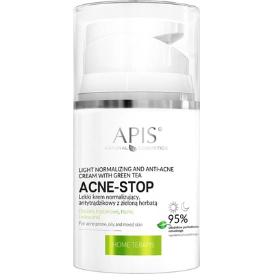 Apis Acne-Stop Lehký normalizující krém se zeleným čajem 50 ml