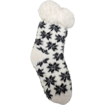 Detské ABS ponožky Snowflake biela