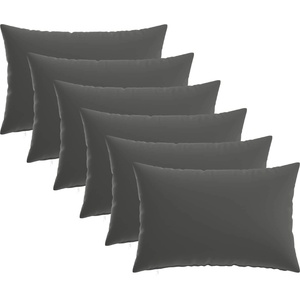 vidaXL Калъфка за възглавница 6 pcs HEERLEN Антрацит 30 x 50 cm (907820)