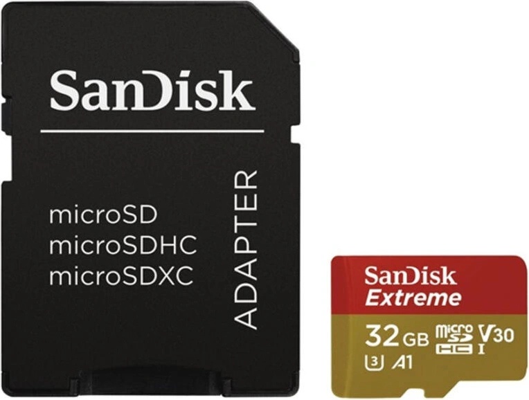 SanDisk microSDHC Extreme 32GB UHS-I/V30/A1/C10 SDSQXAF-032G-GN6MA/173420