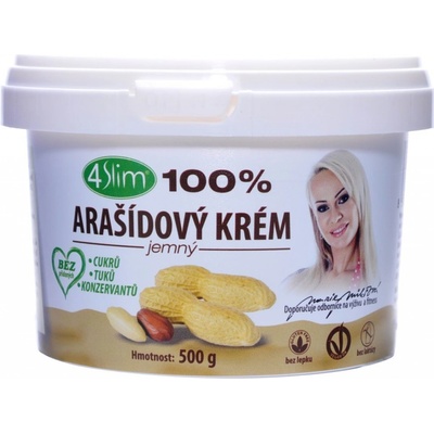 4Slim Arašidový krém jemný 500 g