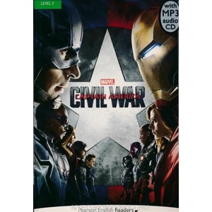 Pearson English Readers Level 3: Marvel - Captain America - Civil War (Book + CD) | Coleen Degnan-Veness (2018)