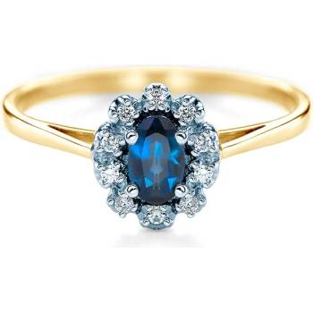Image 1 of SAVICKI Годежен пръстен savicki: злато, син сапфир