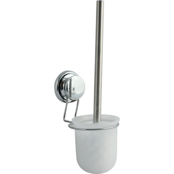 MSV WC nástěnná wc štětka s přísavkou MEGA Ventouses bílá chromovaná ocel 144906