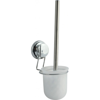 MSV WC nástěnná wc štětka s přísavkou MEGA Ventouses bílá chromovaná ocel 144906