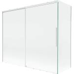 Mexen Rox душ параван за вана с две крила, плъзгащ се 180 + 80 x 150 см, прозрачен, бял - 8C9-180-080-20-00 (8C9-180-080-20-00)