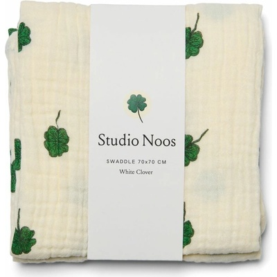 STUDIO NOOS SWADDLE PLIENKA Print Medium White Clover