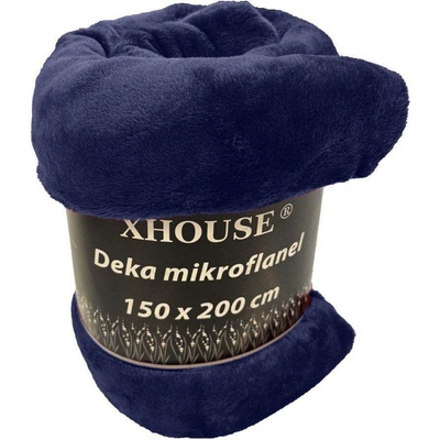 Bazyl cz Mikroflanelová deka Tmavě modrá 150x200