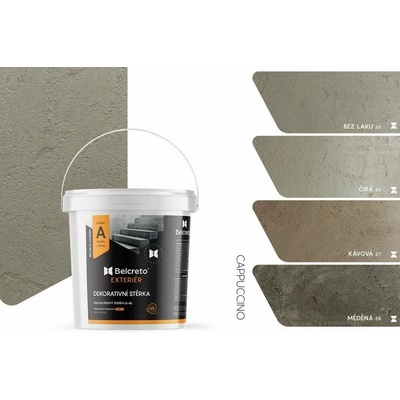 Belcreto proExteriér sada 3 m² dekorativní stěrka Cappuccino Kávová