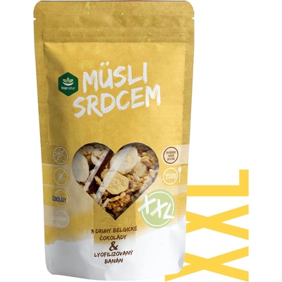 Topnatur Müsli Trio čokolády a banán XXL 500 g