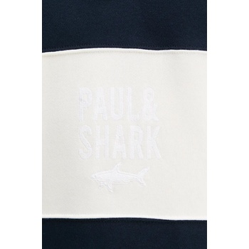 Paul&Shark Памучен суичър Paul&Shark в тъмносиньо с десен 14311859 (14311859)
