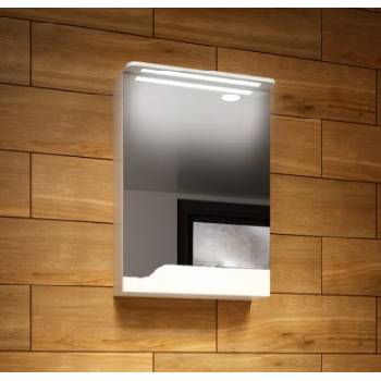 GERA МЕБЕЛ ЗА БАНЯ С ОГЛЕДАЛО ЛАРА 44х61.5х13см БЯЛ