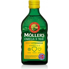 Möller's Omega 3 olej citronová příchuť 250 ml