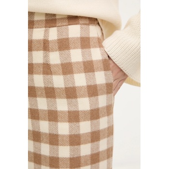 Luisa Spagnoli Пола с вълна Luisa Spagnoli в бежово среднодълга с кройка тип молив 542658 (542658)