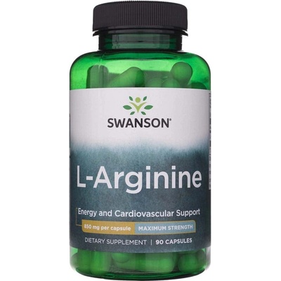 Swanson L-arginín maximálna sila 850 mg 90 kapsúl