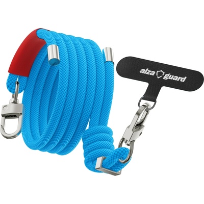 AlzaGuard Universal Adjustable Lanyard - světle modrá AGD-LAAL0001L – Zboží Živě
