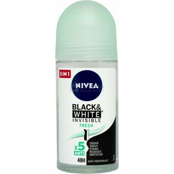 Image 1 of Nivea Black & White Invisible Fresh 48h roll-on 50 ml
