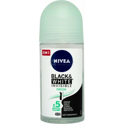 Nivea Black & White Invisible Fresh 48h roll-on 50 ml