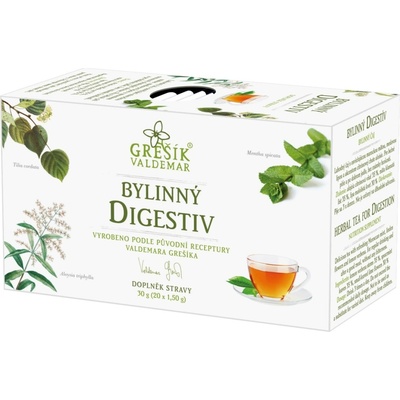 Grešík Bylinný digestiv bylinný porcovaný čaj 20 n.s.