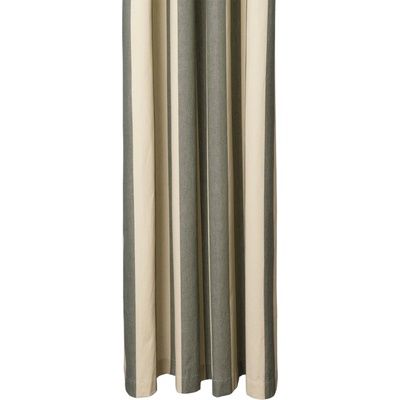 ferm LIVING Завеса за душ Chambray раирана тъмнозелено-бежова (1104269516)