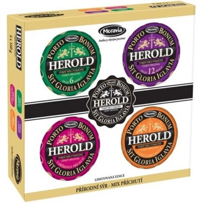Moravia Lacto Dárkový set sýrů Herold 4 x 160 g