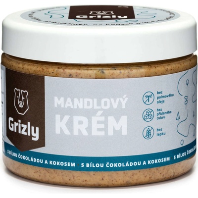 Grizly Mandlové Máslo s bílou čokoládou a kokosem 500 g