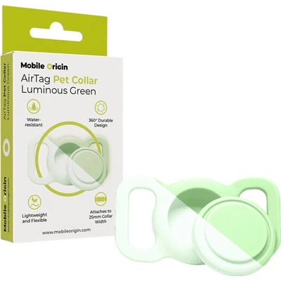 Mobile Origin AirTag Pet Collar zelený MO-APC-FGRN